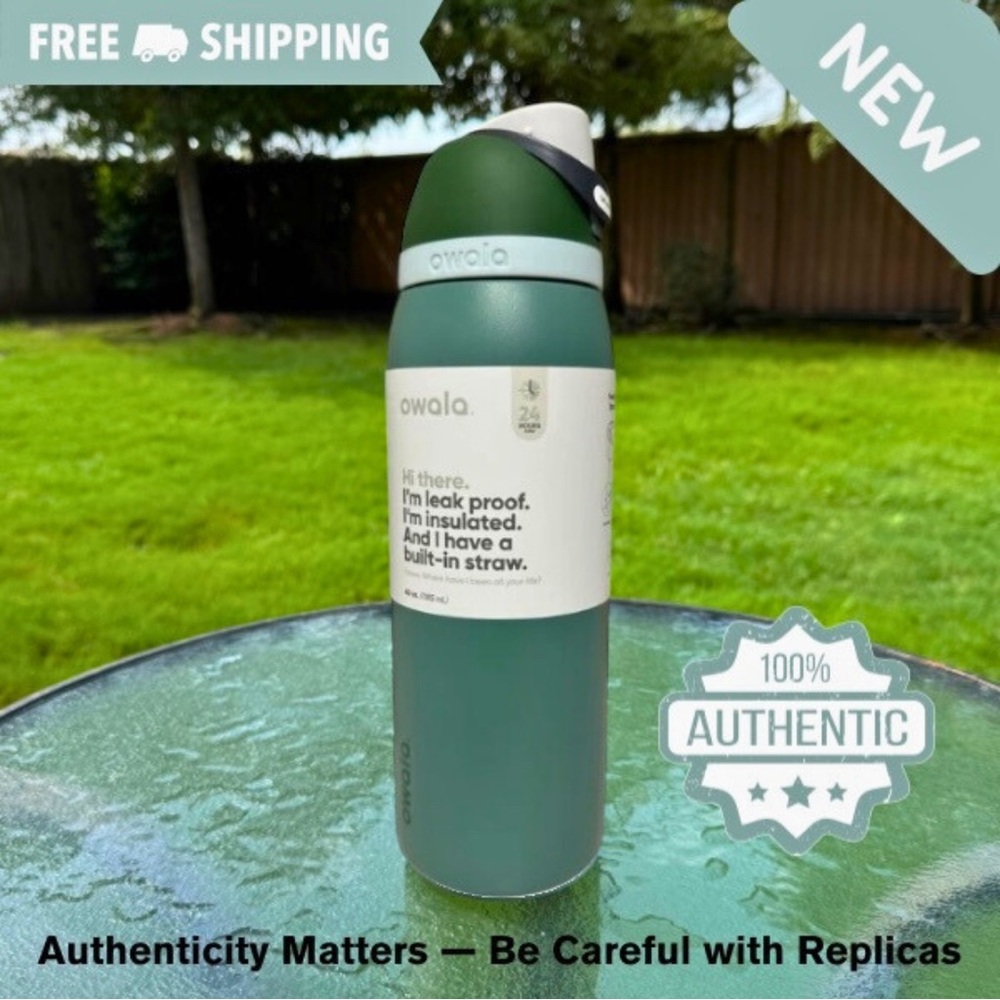 Owala FreeSip Bottle / 40oz / Color: Mystic Tide/ Fast- Free Shipping